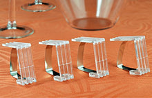 ASIS nettrade mollette per tovaglia, 12 pezzi, in plastica trasparente, con molla in metallo
