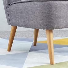 XJLLOVE Divano, ostrica Grigio con Schienale Accento Informale con legs51cm Naturale * 45cm.