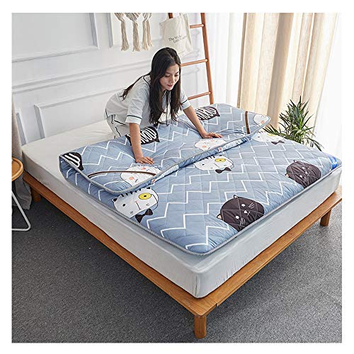 HUATAN Materasso Tatami Futon Futon Giapponese per Letto, Multiuso Addensare Mantieni Caldo Materasso, Flessibile, Sfoderabile per Soggiorno Dormitorio,A,120 * 200cm/47 * 79inch