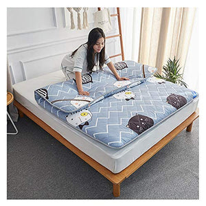 HUATAN Materasso Tatami Futon Futon Giapponese per Letto, Multiuso Addensare Mantieni Caldo Materasso, Flessibile, Sfoderabile per Soggiorno Dormitorio,A,120 * 200cm/47 * 79inch