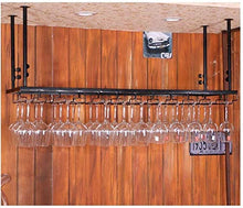 HZWLF Scaffali in Ferro da Appendere per Vino, portabicchieri, Decorazione a soffitto, mensola per Bar, portabicchieri da Appendere