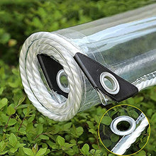 Telone Telo Copertura per Esterno Piante Giardino Gazebo Cover Protettiva Impermeabile Protezione Dagli Agenti Atmosferici Trasparente,Tenda da Balcone in Plastica PVC,400g/? (1.7x2.5m(5.6*8.2ft))