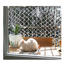 Safe net-ND Rete di Sicurezza Bianca Spessa 6 Mm di Corda, Rete di Protezione delle Piante da Giardino, Corrimano per Bambini, Rete di Prevenzione Dell'arrampicata, Multi-Dimensione