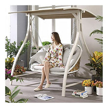 HLZY Grande aliante all'aperto con Supporto, Sedie a Battente all'aperto con Cuscini e Cuscini, Princess Swing Bed Garden Swing Outdoor Swing Seden Banco