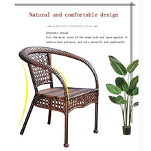 HLZY Tavolo in Vimini in Rattan mobili in Patio e Set s Mobili da Giardino in Rattan Set Patio Mobili da Giardino Conservatorio Set da tavola da Tavolo con Conversazione tavolino da caffè in Vetro