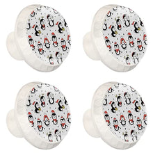 Maniglie per cassetti Manopole per cassetti Manopole rotonde Confezione da 4 per armadietto, cassetti, cassettiere, cassettiere ecc. pinguino