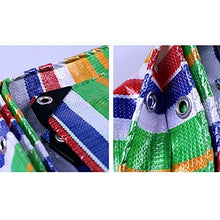 MHBGX Teloni, Tela Cerata Impermeabile Antipioggia - Spessa Plastica Parasole per Esterni Protezione Solare Striscia Colorata Pioggia 140 G / M2,B,2 × 3 M