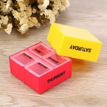 Healifty Porta Pillole per 7 Giorni 28 Scomparti Porta Pillole Settimanale Promemoria Custodia per Dispenser di Vitamine per Viaggi (Verde)