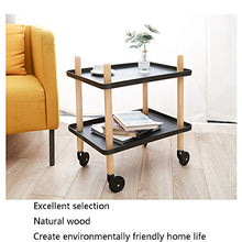 WY&WY Multi-Function Cucina Trolley Carrello Spesa Bar in Bagno Bagagli Trolley di Rolling Trolley Carrello 2-Tier Bagagli Carrello Mensole Utility in Metallo con Ruote,Bianca