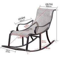 ZHANGYY Sedie a Sdraio per Patio Sedia a Sdraio, Sedia a Dondolo Sedia a Dondolo per Adulti Sedia a Sdraio per Anziani Siesta Chair Sedia per Il Tempo Libero Pigro Durable