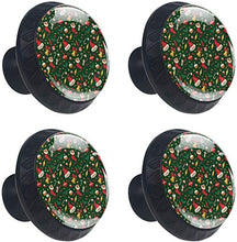 Modelli di calza di Natale Pomelli per Porta Set di 4 Pomelli per Mobili Manopole per Cassetti Cucina Armadio Vetro