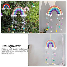 Dan&Dre Campanelli a Vento per Lettino da Appendere, campanelli a Vento mobili per Neonati Campanelli a Vento appesi Nuvole Gocce di Pioggia Nappe Arcobaleno Campanelli eolici per Neonati