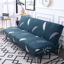 PETCUTE Copridivano Clic Clac Senza Braccioli 3 Posti Fodera per Cuscino Elasticizzato Futon Protezione per Divano Letto Pieghevole in Poliestere 190-230cm