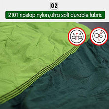 Amaca Da Campeggio / Giardino Mobili Da Esterno 1-2 Persone Letto Sospeso Portatile Forza Tessuto Per Paracadute Altalena Per Dormire Verde Chiaro1