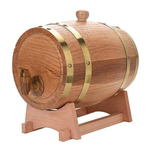 Deror Botte di Vino in Legno di Quercia Vintage per Birra Whisky Rum Port Oak(3L)