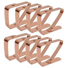 Zuzer Tovaglia Clip in Acciaio, 8PCS Acciaio Inox Fermatovaglia Ferma Tovaglia Clip d'oro Morsetti per Tovaglia per Picnic Ristorante Familiare