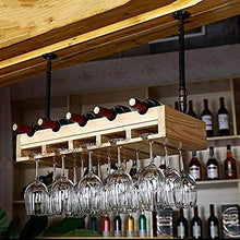 Portabottiglie Per Vino Porta Bottiglie E Vetro Pratico Scaffale Per Bottiglie Di Vino- Portabottiglie Sospeso, Calici A Testa In Giù, Decorazioni Per La Casa