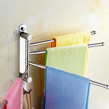 ETiME Porta Asciugamani Bagno da Parete Portasciugamani da Muro Girevole 180°Porta Salviette Bagno in Acciaio Inox a 3 Bracci