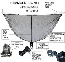 WMYATING Hammock Ultra-Large Hammock Mosquito Net Hammocks Outfitters Maglia compatta Easy Setup Outfitters Leggero Portatile