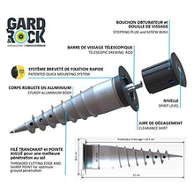 GARD & ROCK - BASE D'ANCORAGGIO in alluminio, a livello del suolo, Multi-terreno da avvitare o da sigillare - Quick Fixation System - ORGANIZZA I TUOI SPAZI IN UN ATTIMO!