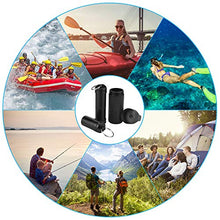 KLYNGTSK 3 PCS Portapillole in Alluminio Impermeabile Mini Contenitore per Pillole Portabile Portapillole Portachiavi in Alluminio per Emergenza e Viaggio (Nero)