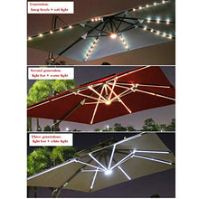 HUAQINEI Ombrello da Cortile/Ombrello da Esterno/Ombrello Solare,Pieghevole con Illuminazione a LED per Esterni Illuminazione a 360 Gradi Rotante con Base in Marmo,Elegante e Semplice Moderno