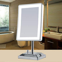 Dongyd Specchio per il truccon Lampada Specchio per Il Desktop Specchio HD con 32 luci LED, Interruttore a Pulsante, Rotazione Libera a 360 Gradi