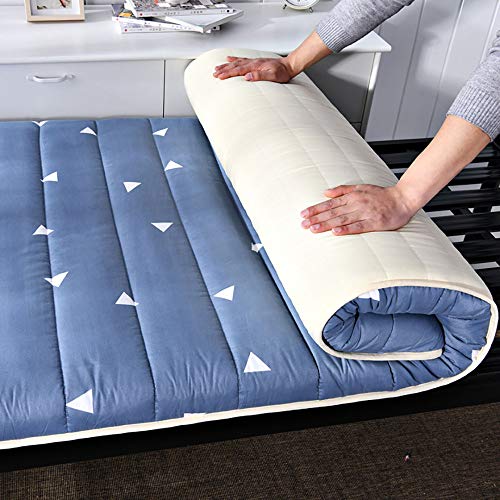 Nobuddy Materasso Letto Futon Matrimoniale e Singolo Pieghevole e Arrotolabile,Tatami Materassino Morbido Materassino,Giapponese Dormire Mat Bed Ground/B / 120x190cm