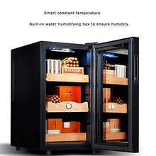 Cigar Cabinet Free Standing Electronic Cigar Cooler Humidor Spagna Ripiani in Legno di Cedro a 3 Strati Display LCD della Temperatura Controllo Touch Intelligente