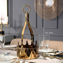 LHQ-HQ Vino Wine Rack Holder anticorrosione Metallo della ruggine Wine Rack Interno di casa Vino Bagagli Banco di Mostra Sicuro e Stabile Holder Vino