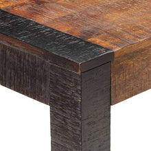 Festnight Tavolo da Pranzo in Legno Massello di Mango Grezzo,Tavolino da caffè Design Rustico Industriale,Tavolino per Divano,Tavolino da Giardino,120x60x76 cm