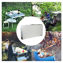 FOLOSAFENAR Tavolo Pieghevole in Lega di Alluminio da installare Facilmente, per Picnic con Un Panno Umido