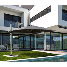 Ombrellone da giardino 3x4 modello RIMINI con braccio laterale, telo da 250gr e rotazione palo 360 gradi, ombrellone con palo in alluminio