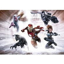 Puzzle Capitan America Iron Man Puzzle 300/500/1000/1500 Pezzi Adulti Marvel Avengers Vision Black Widow Jigsaw Puzzles (Color : A, Size : 300 Pieces)