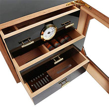 Adminitto88 Armadio per Humidor Scatola di Sigari Cedro in Legno di Grande capacità in Acciaio Verniciato A 3 Strati Termostato per Sigari Scatola per Sigari Scatola per Sigari