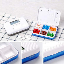 6 giorni pillola organizzatore promemoria allarme umidità design grande blu