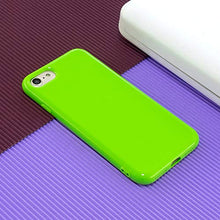 CrazyLemon Custodia per iPhone 6 Plus iPhone 6S Plus Cover, Custodia protettiva antiurto in silicone morbido con design morbido in gel tinta unita - Verde