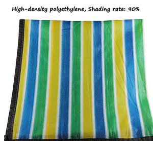 Rete ombreggiante Striscia Multicolore per Paralume in Tessuto al 90%, 8 Pin per Pensilina, Serra, Fienile E Canile (Dimensioni : 6x10M)