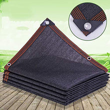 WQZF Rete Ombreggiante Telo Coprente Tessuta Tessuto Ombra Rettangolo Nero,Isolamento Solare Giardino Piscina Coperta Parasole Tenda Estern Giardino Frangivista,5x6m(16 * 20ft)