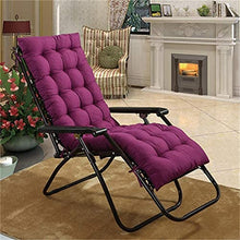 eewopjkj Cuscino per Lettino Supporto per Schienale Alto Addensare Cuscino per Sedia Relax Extra-Large Cuscino reclinabile Cuscini per Sedia a Dondolo Cuscini da Giardino-Viola 48x155 cm