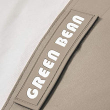 Green Bean © Square XXL Gigante beanbag 140x180 cm - Imbottitura in EPS da 380 Litri - Rivestimento in PVC - Beanbag per Interni ed Esterni - Cuscino per Il Sedile - Beige Scuro