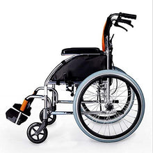 Sedie A Rotelle Semoventi, Trasportabili da Viaggio in Lega di Alluminio, Pieghevoli Multifunzione Leggere per Anziani, Portatili, per Disabili, Scooter, Trolley per Anziani/Disabili, A