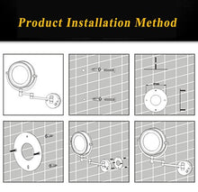 WAOBE Specchi per Trucco A LED con Montatura A Parete, Ingrandimento 10X Ingrandimento Specchio per Trucco Rotondo LED Illuminazione Illuminata A Specchio,Silver