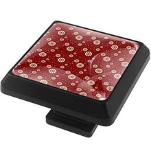 [4 pz]Cassettiere in vetro trasparente con viti per cucina, comò, armadietto, bagno, armadio, rosso fiocco di neve – 01
