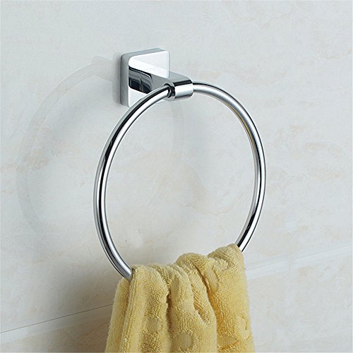 MBYW Portasciugamani Moderno Portasciugamani Elegante per Il Asciugamano da Tavolo Quadrato con Anello portasciugamani Asciugamano da Tavolo Appendiabiti con portasciugamani Asciugamani in Rame