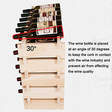 YQJ Portabottiglie Impilabile in Legno Portabottiglie da Appoggio, Installazione Facile, per Cucina, Bar, Cantina, Ripostiglio,Paint,1 Tier 6 Slot