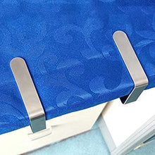 GAKIN - Set di 8 morsetti per tovaglia in acciaio INOX ispessiti, colore: Argento