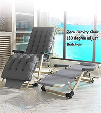 CDFCB Reclinabile Leggero Oversize Oversize XL Sedia reclinabile Zero Sedia a gravità Pieghevole e reclinabile Sedia a Sdraio Soletto con Cuscino per Cuscino Sedie a Sdraio con cus