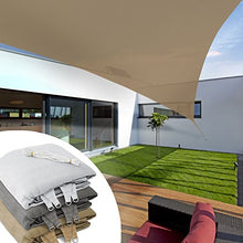 casa pura Tenda Parasole Esterno - Tenda a Vela Ombreggiante, Protezione Anti - UV | Vari Colori e Misure - Rettangolare - 3x5 m - Sabbia