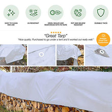 Bianco Telo Impermeabile Tela Heavy Duty Pioggia Panno Camion Protezione Solare Magazzino Merci delle Piante della Visiera, Spessore di Circa 0,80 mm, Peso 500 g / □ (Size : 2m×4m)